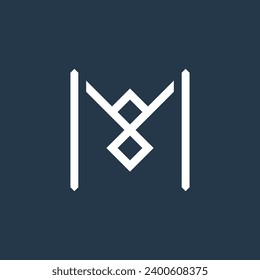Letter Initial M Logo Template Design 