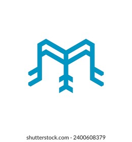 Letter Initial M Logo Template Design 