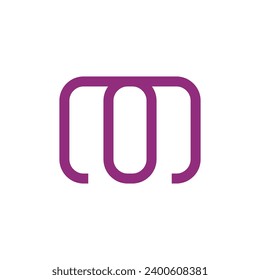 Diseño de plantilla de logotipo inicial M de carta 