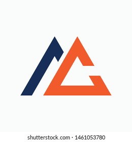 Letter / Initial MC logo design
