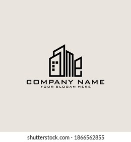 Letter Initial ME Logo Symbol Design Vorlage.