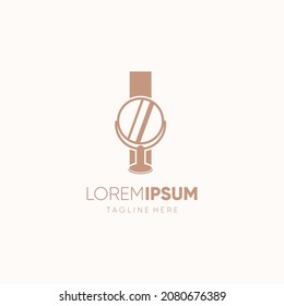 Initial Mirror-Logo-Designsymbol des Buchstaben I, Grafik-Emblem-Hintergrundvorlage
