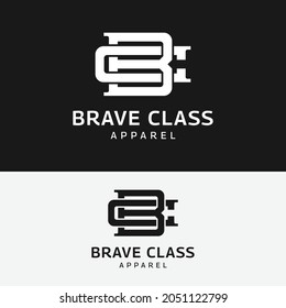 Letter Initial Monogram B C BC CB Logo Design Template. Suitable for Fashion Clothing Apparel Sport Finance Management Business Brand Company Shop Logo Design.