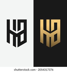 Letter Initial Monogram H B HB BH Logo Design Template. Suitable for Fashion Clothing Apparel Sport Finance Management Business Brand Company Shop Logo Design.
