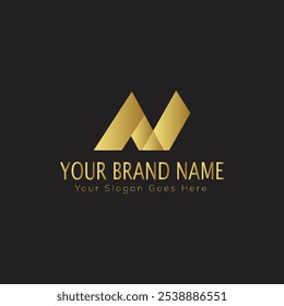 letra Inicial N elegante logotipo monograma de luxo 
