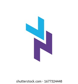 Letter Initial N logo for personal branding