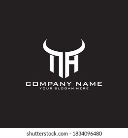 Letter Initial NA logo icon design template.