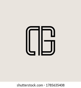 Letter Initial NG logo icon design template.