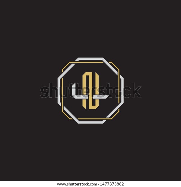 Letter Initial Nl N L Ln Stock Vector Royalty Free 1477373882