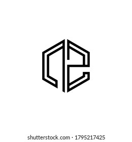 Letter Initial NZ Logo Symbol Design Vorlage.