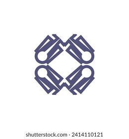 Letter Initial O Alphabet Logo Design Template