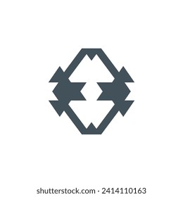 Plantilla de diseño de logotipo inicial o alfabético de carta