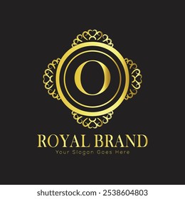 letra Inicial O elegante logotipo monograma de luxo
