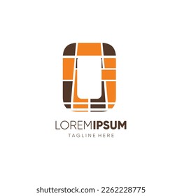 Initial-Logo-Design-Vektorsymbol für GrafikEmblem-Illustration von Letter O Flooring