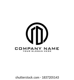 Letter Initial O logo icon design template.