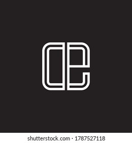 Letter Initial OE Logo Symbol Design Vorlage.