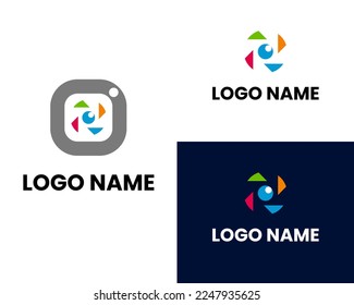 Letter Initial P for Photography logo design inspiration