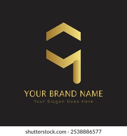 letter Initial Q elegant luxury monogram logo 
