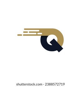 Letter Initial Q Speed Logo Design Template