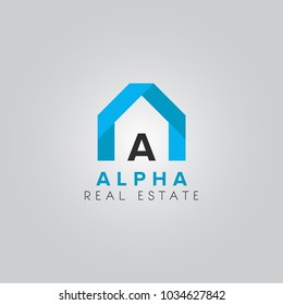 Letter A Initial Real estate logo icon