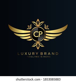  Carta inicial con plantilla real.elegante con el logotipo de la corona vectorial, Ilustración vectorial con logotipo de letras creativas.