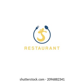 Letter Initial S Symbol Hexagon with Fork Spoon for Food Restaurant Icon Logo design inspiration