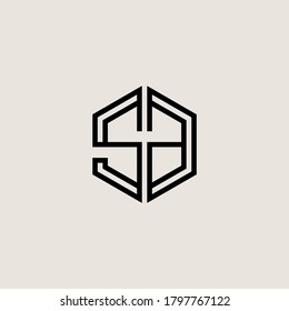 Letter Initial SA Logo Symbol Design Vorlage.