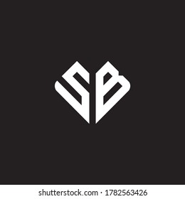 Letter Initial SB logo icon design template.