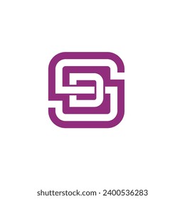 Letter Initial SD logo design