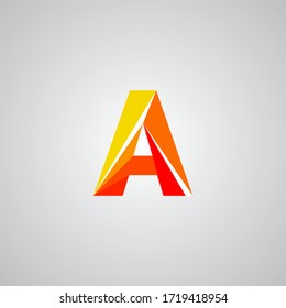 Buchstabe Ein Zeichen Logo-Design, Vektorgrafik-Vorlage
