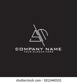 Letter Initial SM logo icon design template.