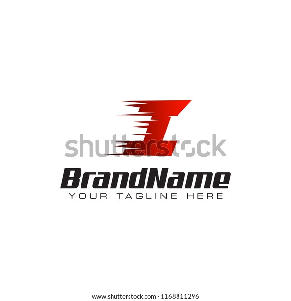 Letter Initial I\
Speed Logo Design\
Template