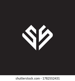 Letter Initial SS logo icon design template.