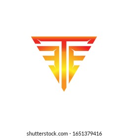 Letter / Initial TE logo design