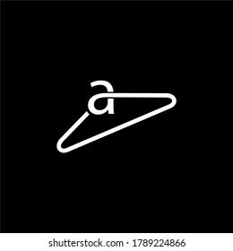 Un vector de diseño de logotipo de camiseta inicial