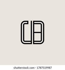 Letter Initial UB Logo Symbol Design Vorlage.