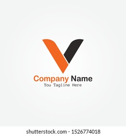 letter initial V for company name or commercial use 