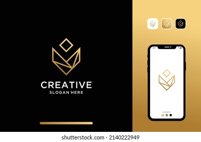letter or initial v logo design. perfect for technology brand.
