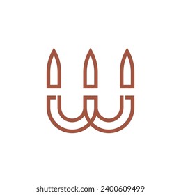 Letter Initial W Logo Template Design Vector