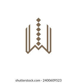 Letter Initial W Logo Template Design Vector