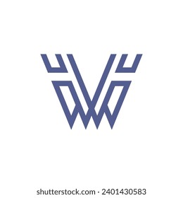 Letter Initial W Logo Template Design Vector