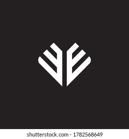 Carta Plantilla de diseño de iconos iniciales del logotipo WE.