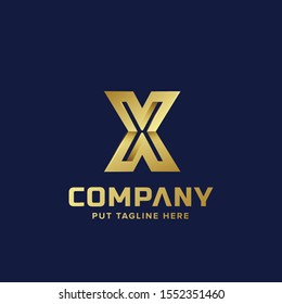 Letter Initial X logo Template for company