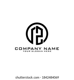 Letter Initial Z logo icon design template.
