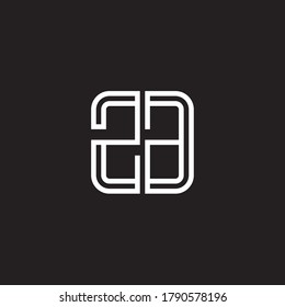 Letter Initial ZA logo icon design template.