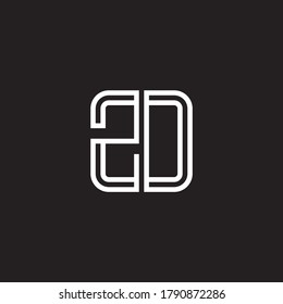 Letter Initial ZO Logo Symbol Design Vorlage.
