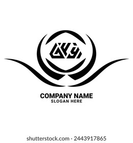  letter,  Initials,  circle,  Flat,  business,  brand,  Luxury,  Brand,  Abstract,  Corporate,  Identity,  round,  simple,  element,  circle,