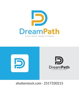 letra, iniciales DP, diseño del logotipo PD