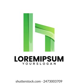 letter initials  H creative logo design 