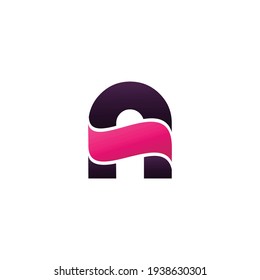 El logo de la letra "A" se combina con un moderno y genial símbolo del dinero